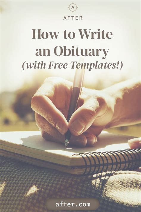 writing an obituary image