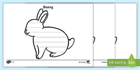 Writing Bunny Template