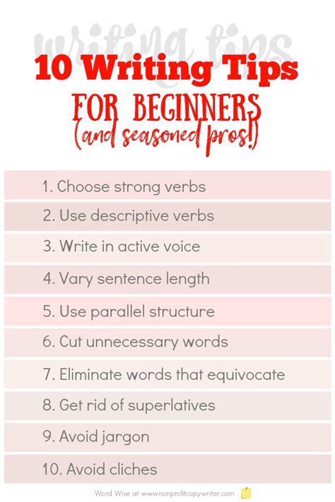 Writing Tips