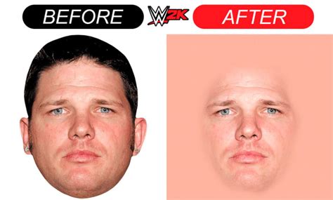 WWE 2K Face Template 1