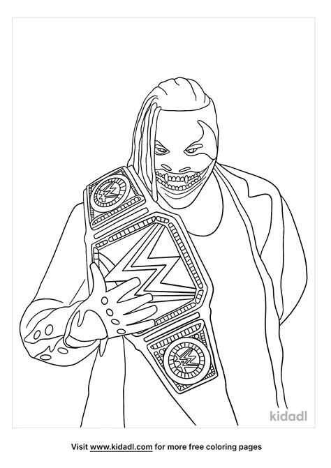 WWE Bray Wyatt Coloring Page