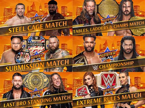 WWE Match Card