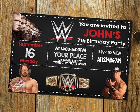 WWE Ring Invitation