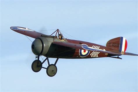 WWI Fighter Plane in Flight