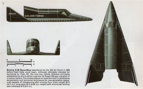 Cutaway diagram of the X-20 Dyna Soar's design