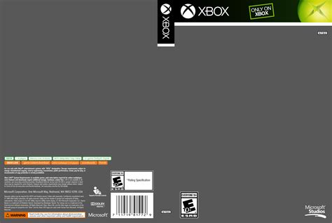 Xbox Game Cover Template Design