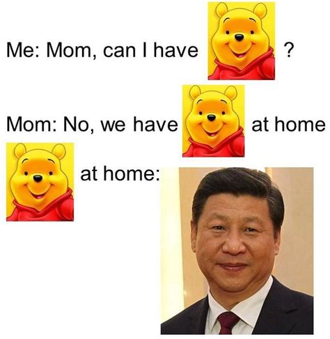 Xi Jinping and Winnie the Pooh meme