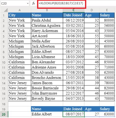 XLOOKUP Dynamic Range