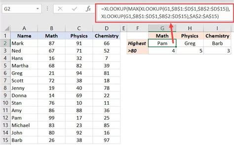 XLOOKUP Example 10