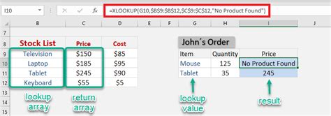 XLOOKUP Example 7