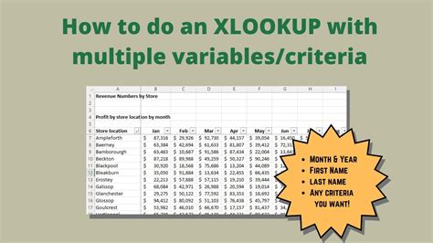 XLOOKUP with multiple criteria example