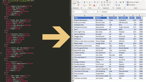 Excel's Built-in XML Import Feature