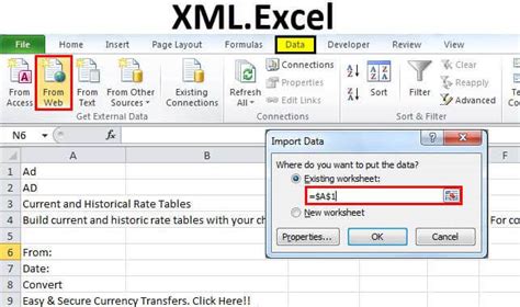 XML to Excel Format