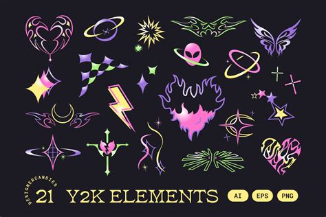 Y2K graphics