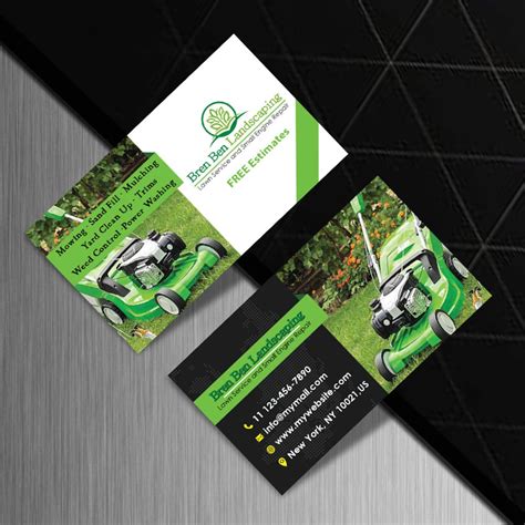 Yard Maintenance Business Card Template