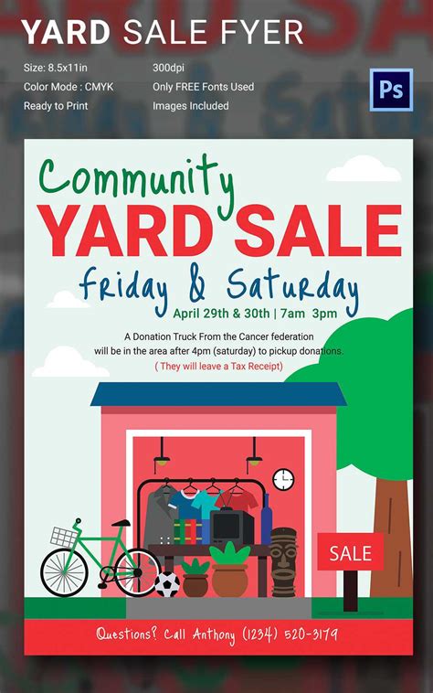 Yard Sale Flyer Template Microsoft Word Download