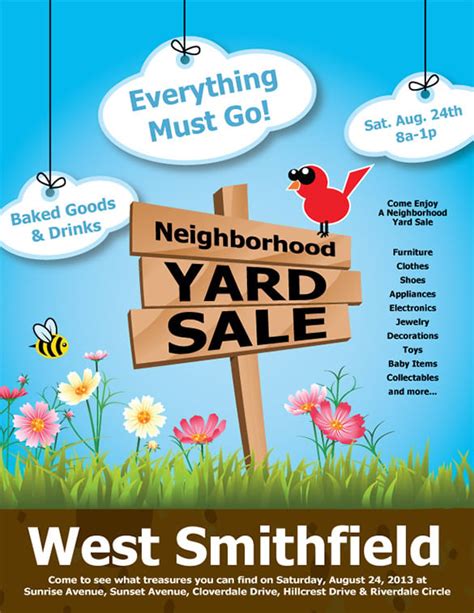 Yard Sale Flyer Template PDF