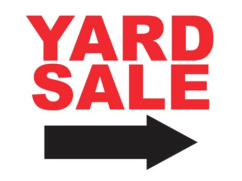 Yard Sale Sign Template 4