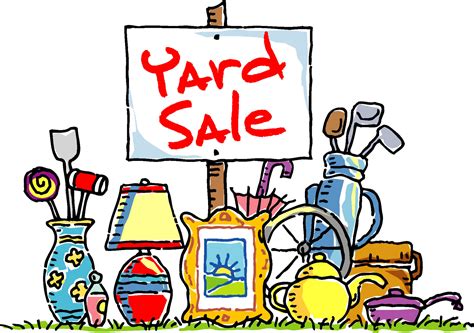 Yard Sale Sign with Map