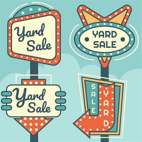 Yard Sale Signs Templates