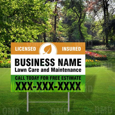 Business Yard Sign Template