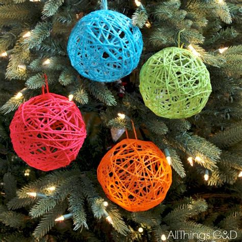 Yarn Ball Ornaments