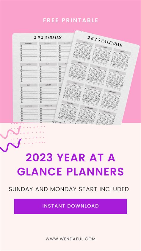 Year at a Glance Planner