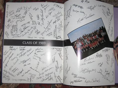 Yearbook Autograph Page Template 1