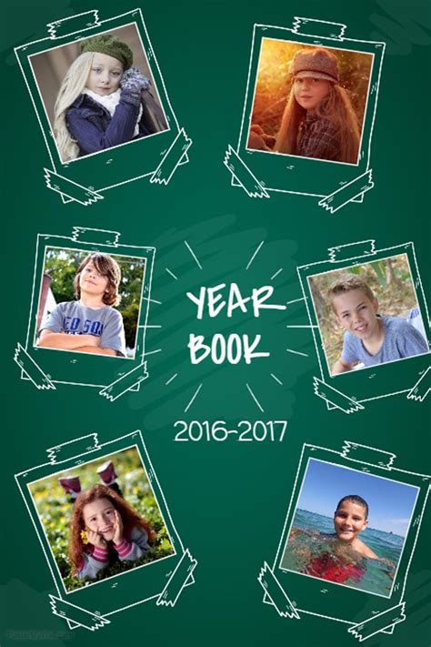 Free yearbook template download for Photoshop