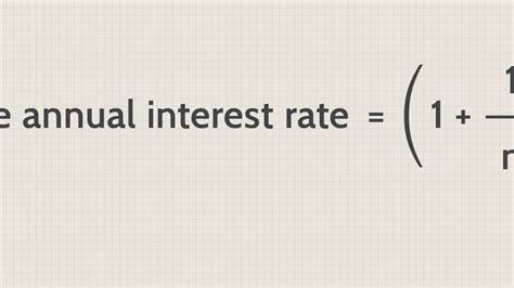 Yearly Interest Rate Formula