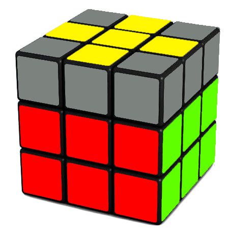 Yellow Cross Rubik's Cube