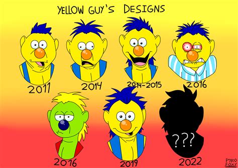 Evolution of Sprunk's Yellow Guy