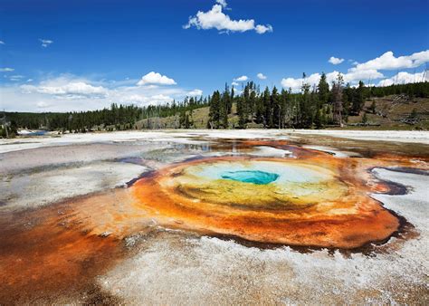 Geysers in Yellowstone National Park Reserve