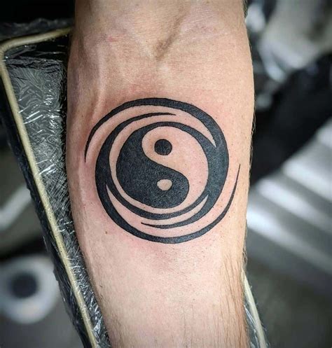 Yin-yang tattoo for balance