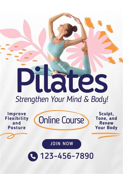 Yoga and Pilates Flyer Template