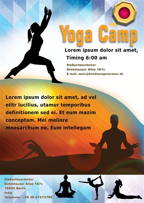 Yoga Flyer Template Free