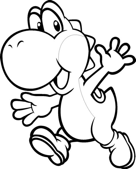 Yoshi Coloring Page