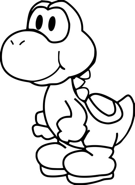 Yoshi Coloring Page