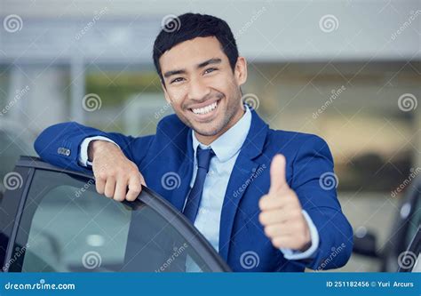 Car Salesman with a serious expression, pointing to a car