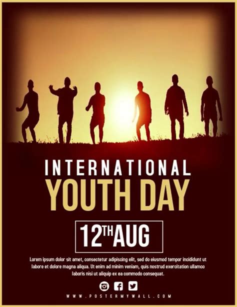 Youth Day Flyer Template 1