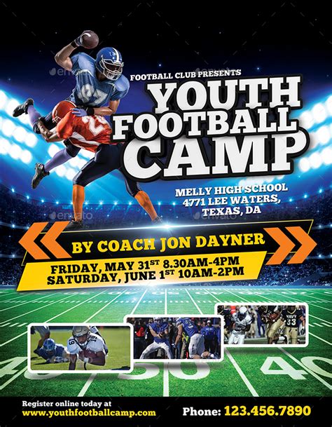 Youth Football Camp Flyer