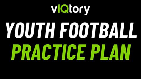 Youth Football Practice Plan Template