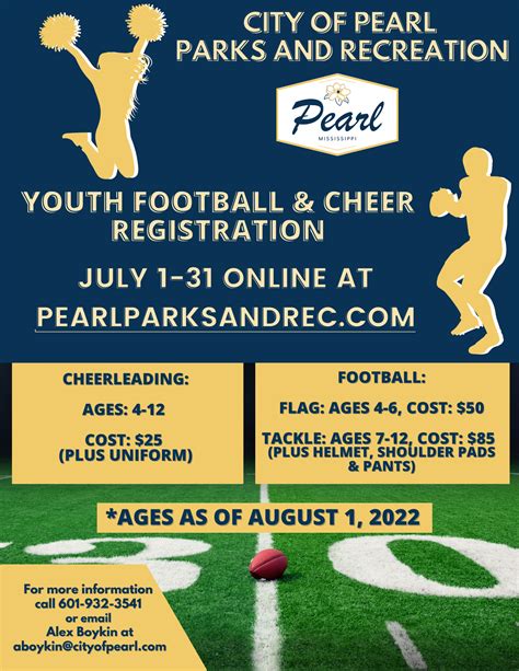 Youth Football Registration Flyer