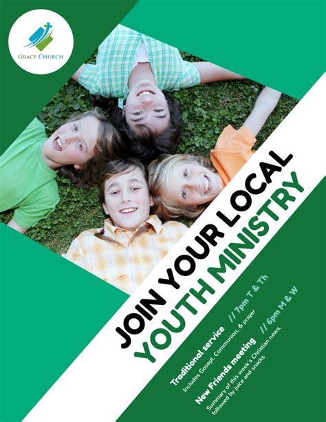 Youth Ministry Flyer Template Design