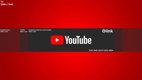 YouTube banner template guides