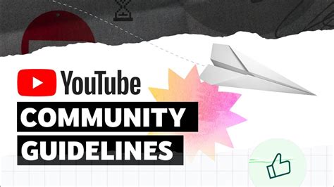 YouTube community guidelines