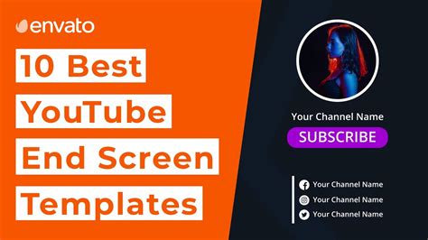 YouTube End Screen Template 10