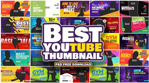 YouTube Thumbnail Template Free PSD