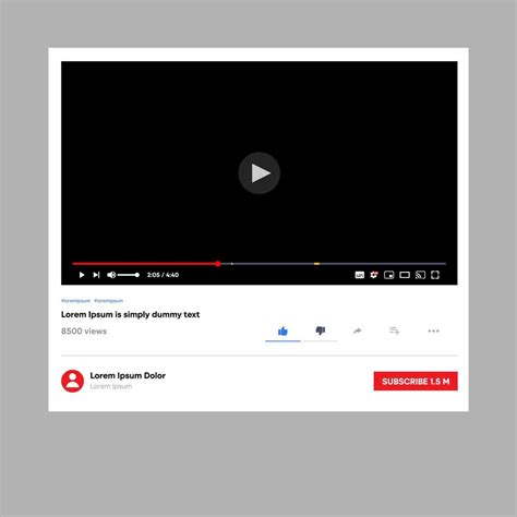 YouTube video frame template 3