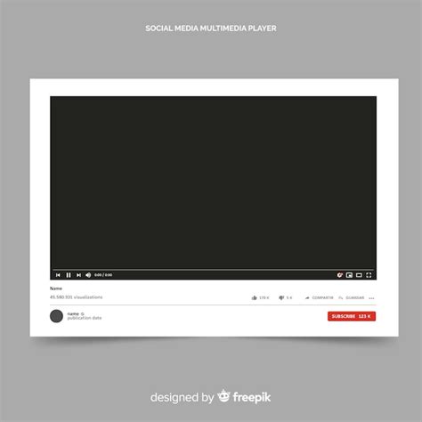 YouTube video template